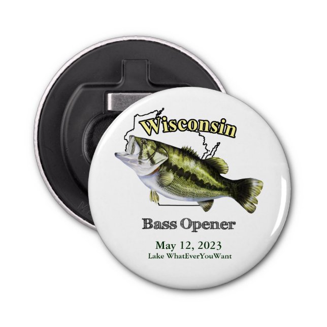 Custom Lake/Date Wisconsin Bass Opener (Front)