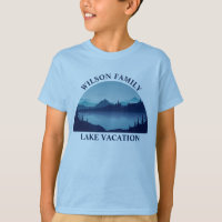 Custom Lake House Summer Family Vacation Kids Blue