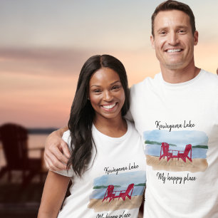 Custom Lake View “My Happy Place T-Shirt