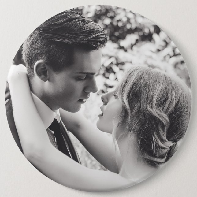 Custom large colossal photo button (Front)