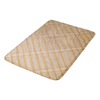 Custom Large Diagonal Bamboo Bath Mat