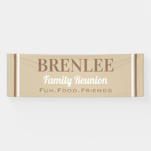 CUSTOM Large Family Reunion banner