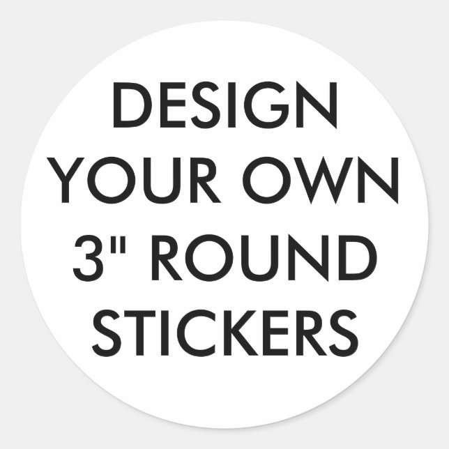 Custom Large Glossy 3" Round Stickers (Front)