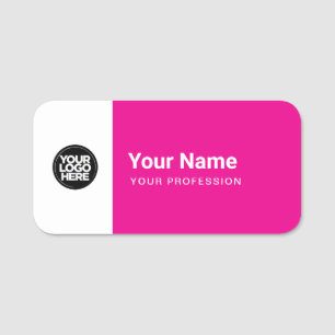 Custom Large Pin Name Tag or Magnetic with Logo