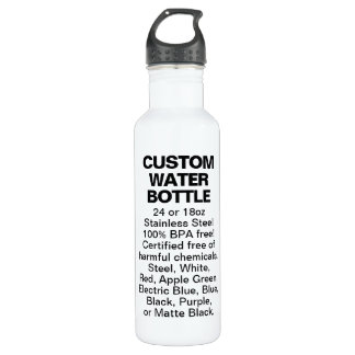 Custom Large White Stainless Steel Water Bottle