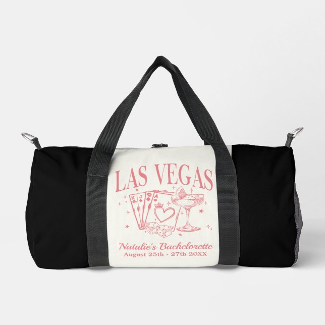 Custom Las Vegas Bachelorette Party Personalised Duffle Bag (Front)