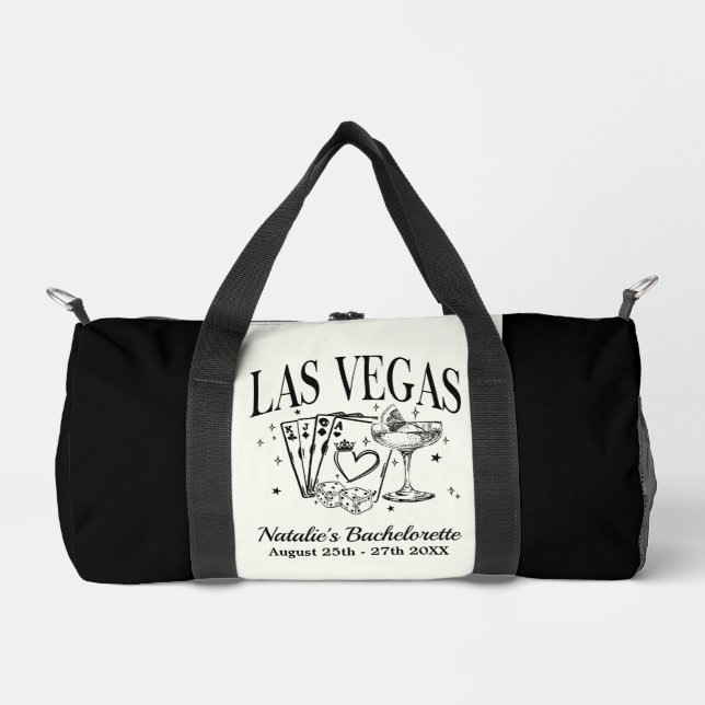 Custom Las Vegas Bachelorette Party Personalised Duffle Bag (Front)