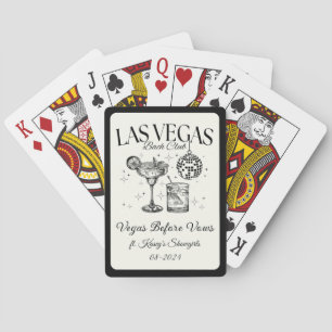 Custom Las Vegas Bachelorette Party Personalised Playing Cards