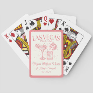 Custom Las Vegas Bachelorette Party Personalised Playing Cards