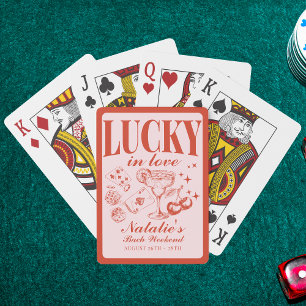 Custom Las Vegas Bachelorette Party Personalised  Playing Cards