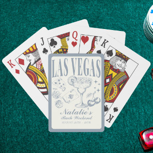 Custom Las Vegas Bachelorette Party Personalised Playing Cards