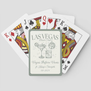 Custom Las Vegas Bachelorette Party Personalised Playing Cards