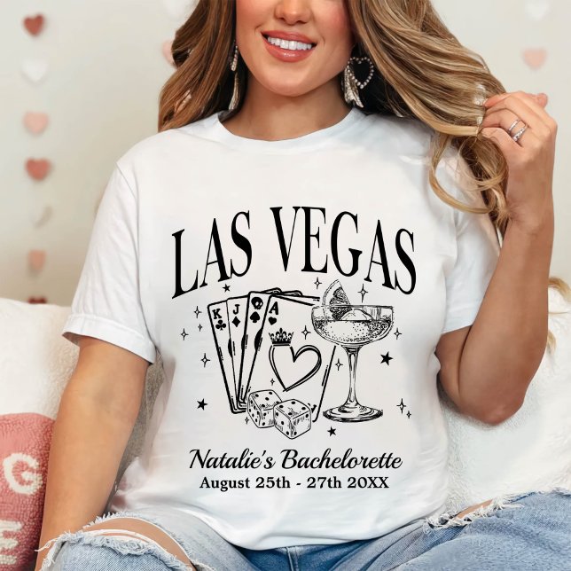 Custom Las Vegas Bachelorette Party Personalised T-Shirt (Creator Uploaded)