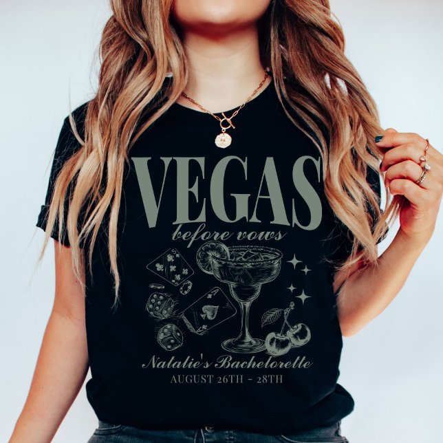 Custom Las Vegas Bachelorette Party Personalised T-Shirt (Creator Uploaded)