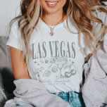 Custom Las Vegas Bachelorette Party Personalised T-Shirt<br><div class="desc">Celebrate your Las Vegas bachelorette party in style with our Custom Las Vegas Bachelorette Party Personalised T-Shirts. These shirts are perfect for capturing the fun and excitement of your special weekend, featuring a retro casino-inspired design that’s ideal for a bach trip. Whether you’re hitting the Strip or enjoying a night...</div>