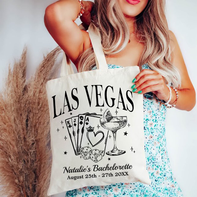 Custom Las Vegas Bachelorette Party Personalised Tote Bag (Creator Uploaded)
