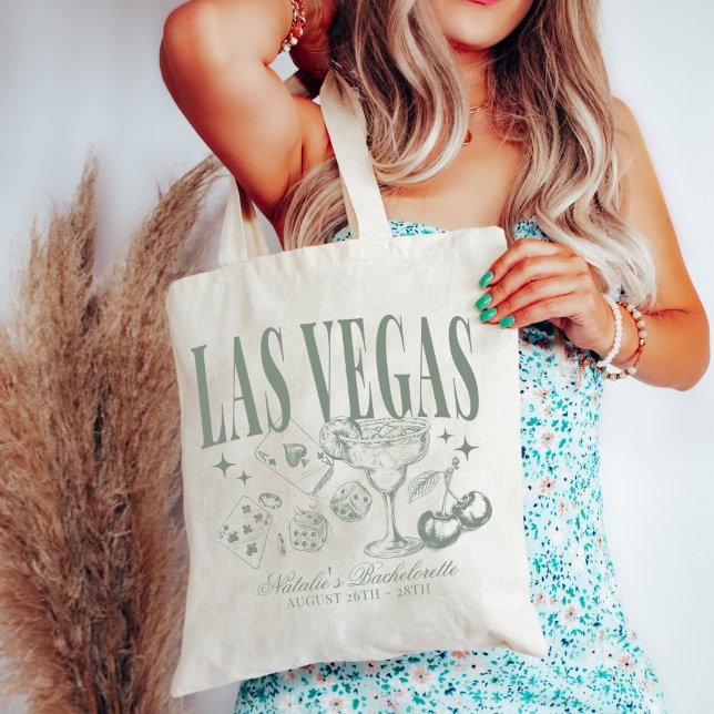 Custom Las Vegas Bachelorette Party Personalised Tote Bag (Creator Uploaded)
