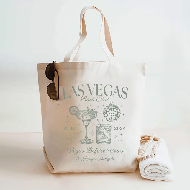 Custom Las Vegas Bachelorette Party Personalised Tote Bag (Creator Uploaded)
