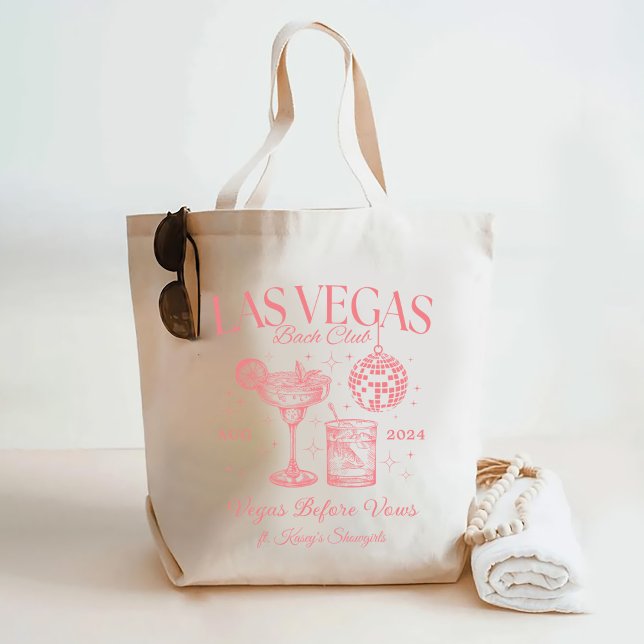 Custom Las Vegas Bachelorette Party Personalised Tote Bag (Creator Uploaded)