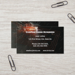 Custom Laser Cutting Engraving  Business Card