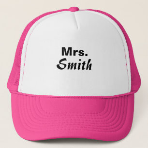 Custom Last Name Mrs. Hat: Personalised Funny Gift Trucker Hat