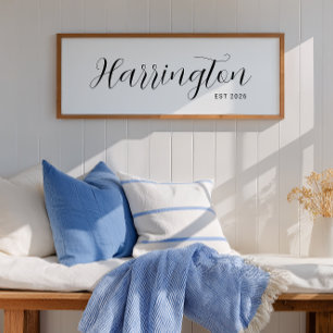 Custom Last Name Paper Print New Home Owners Gift 