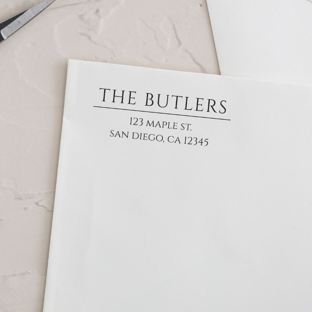 Custom Last Name Wood Return Address Stamp (Creator Uploaded)