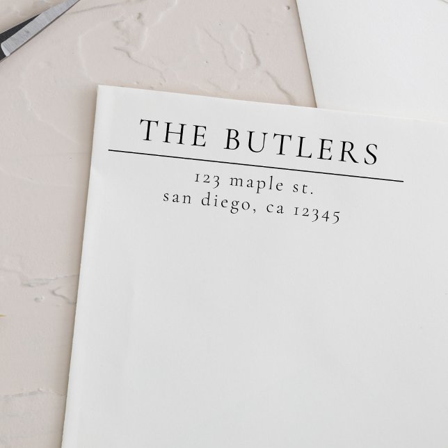 Custom Last Name Wood Return Address Stamp (Creator Uploaded)