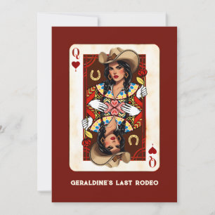 Custom Last Rodeo Midwest Queen of Hearts Card