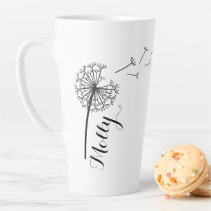 Custom Latte Flower Mug