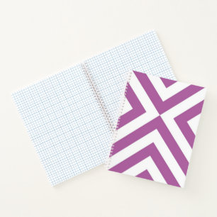 Custom Lavender and White Chevrons Notebook