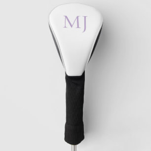 Custom Lavender Monogram Golf Head Cover