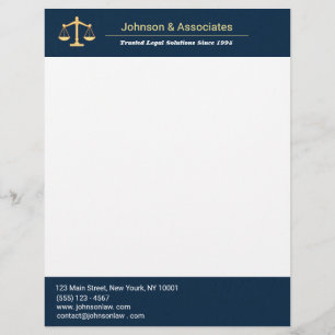 Custom Law Firm Custom Letterhead