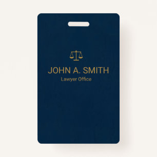 Custom Law Firm ID Badge