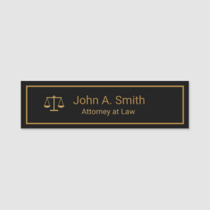 Custom Law Firm Name Tag
