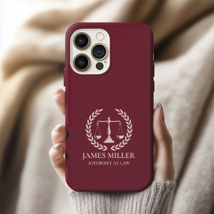Custom Law School Graduation Case, Lawyer Gift iPhone 15 Pro Case