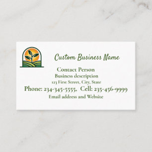 Custom Lawn Landscape  Business Card 