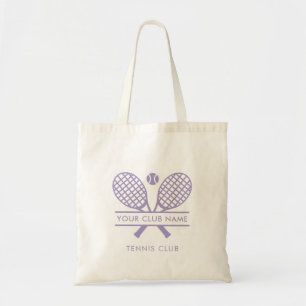Custom Lawn Tennis Club Modern Sports Swag Tote Bag