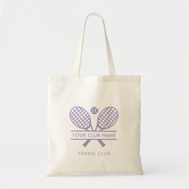 Custom Lawn Tennis Club Modern Sports Swag Tote Bag (Front)