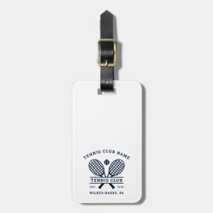 Custom Lawn Tennis Club Name Icons Modern Luggage Tag