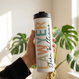 Custom Lawyer Graduation Gift for Law Students Thermal Tumbler