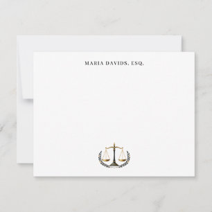 Custom Lawyer Note Card