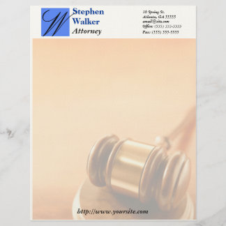 Custom Lawyer Stationary Customised Letterhead