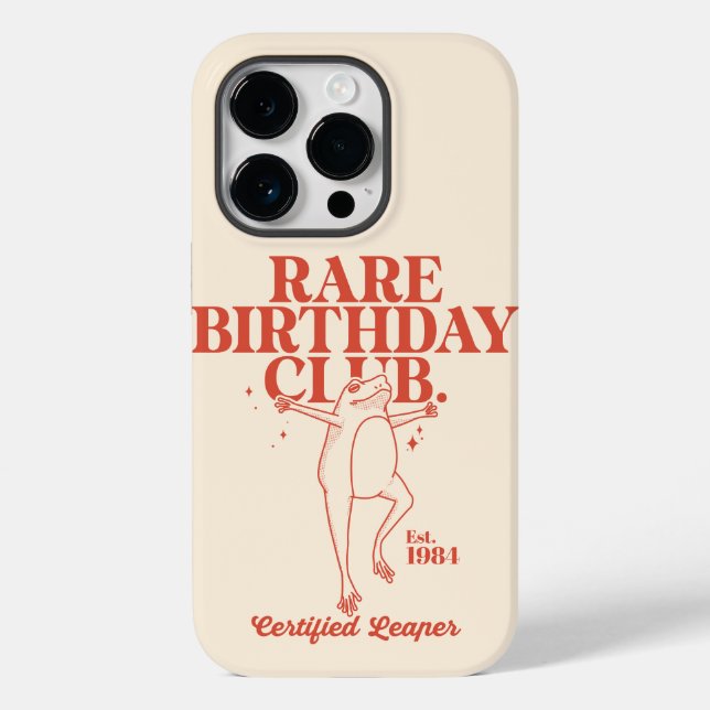 Custom Leap Year Frog Leaper Rare Birthday Club  Case-Mate iPhone Case (Back)