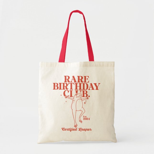 Custom Leap Year Frog Leaper Rare Birthday Club  Tote Bag (Front)