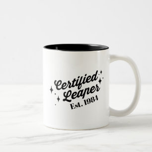 Custom Leap Year Frog Leaper Rare Birthday Club  Two-Tone Coffee Mug