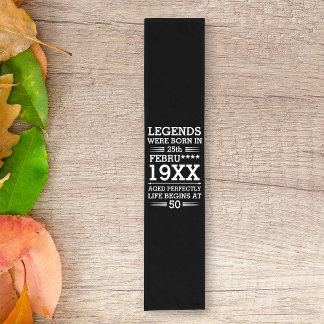 Custom Legends Were Born in Date Month Year Age Short Table Runner