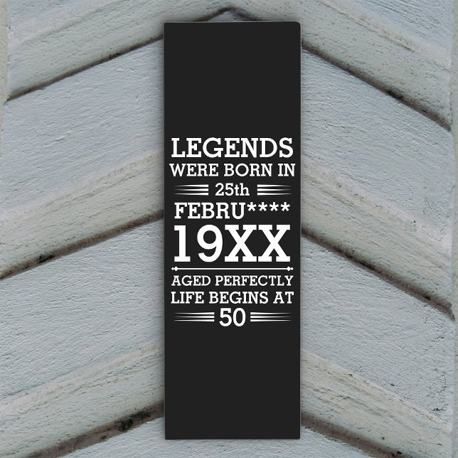 Custom Legends Were Born in Date Month Year Age Yoga Mat (Creator Uploaded)
