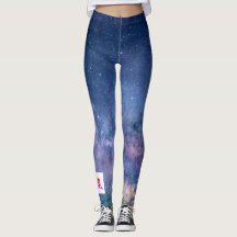 Custom Leggings Chinese dragon and stars
