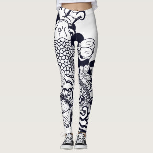 Custom Leggings JAPANESE FISH LEGGINGS